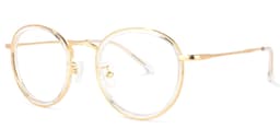 Yahya Round Gold-Crystal Glasses1