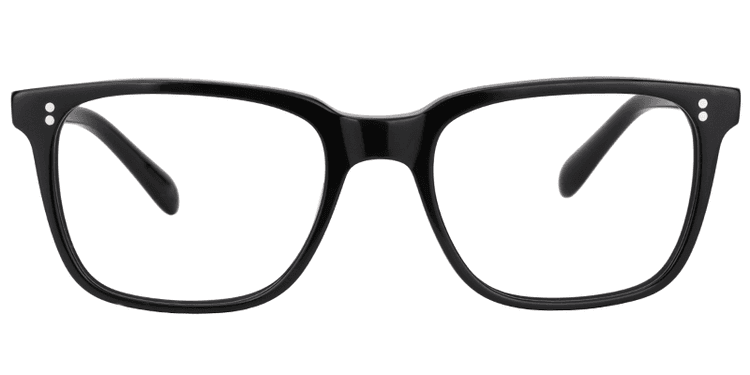 Lamont Rectangle Black Glasses