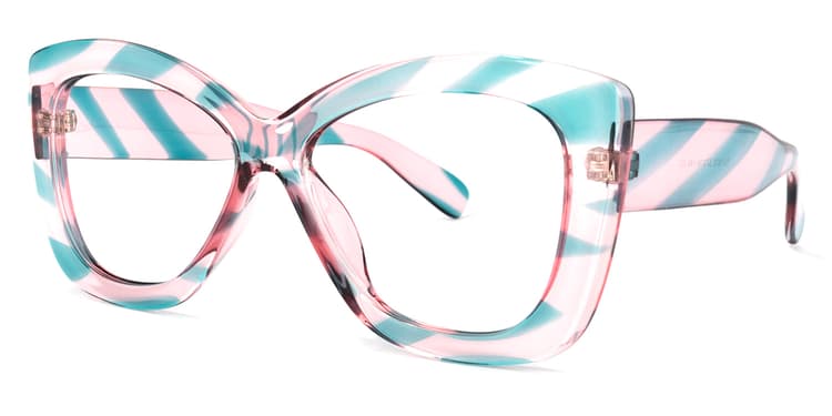 Xanthus Butterfly Blue-Pink Glasses