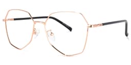Bivins Geometric Gold Glasses1