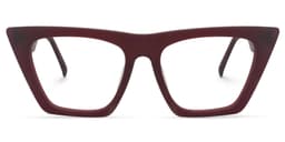 Cecile Cat Eye Red Glasses1