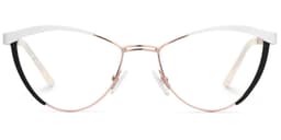 Sydney Cat Eye White Glasses0