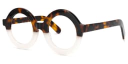 Calhoun Round Two-Tone Glasses1