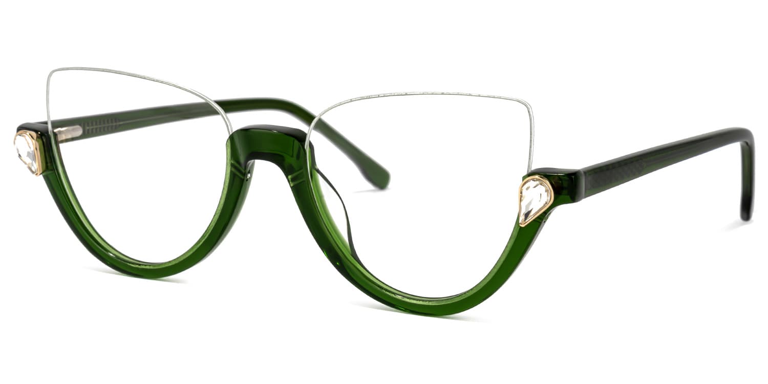 Cat Eye Crystal Glasses 1