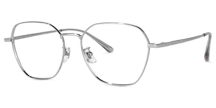 Sindele Square Silver Glasses