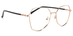 Bivins Geometric Gold Glasses2