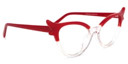 Judy Cat Eye Red Glasses3