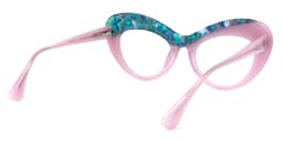 Bellamy Cateye Pink-Green Glasses4