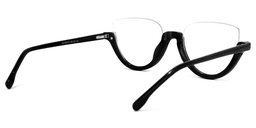 Felicia Cat Eye Black Glasses4