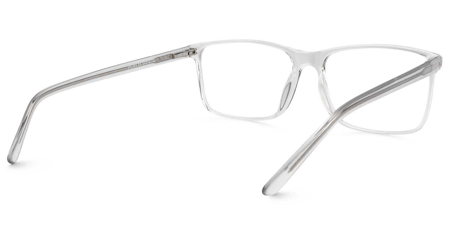 Rectangle Crystal Glasses | Zeelool Glasses4