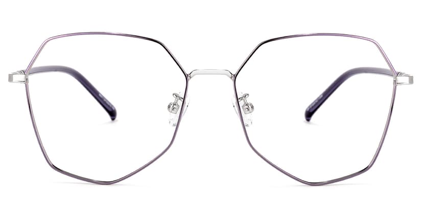 Bivins Geometric Purple Glasses