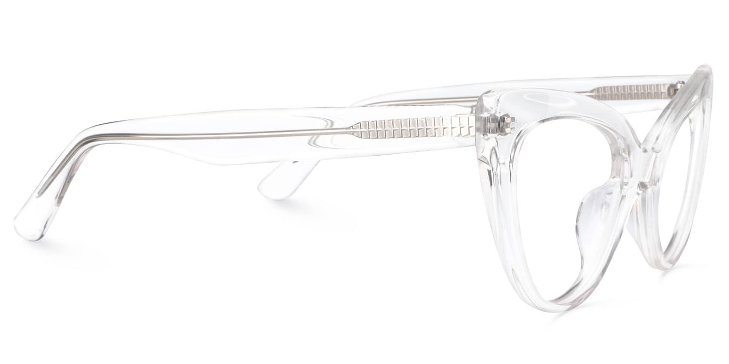Cat Eye Crystal Glasses | Zeelool Glasses3