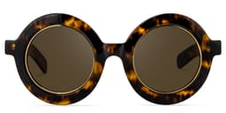Calhoun Round Yellow Tortoise Glasses11