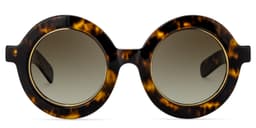 Calhoun Round Yellow Tortoise Glasses10