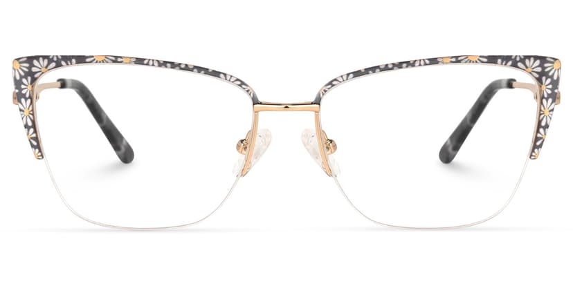 Kandee Square Floral Glasses