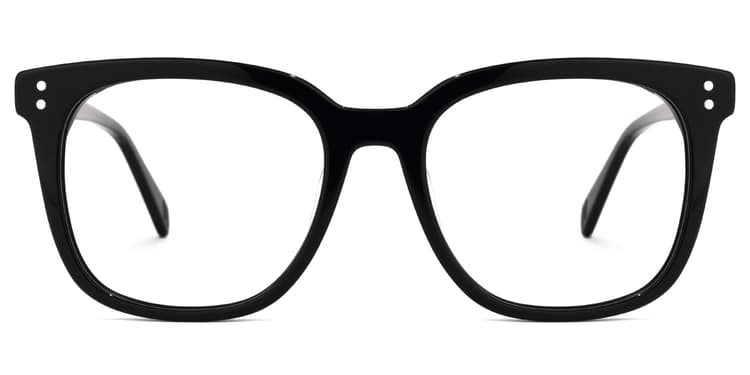 Lukretia Square Black Glasses