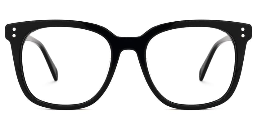 Lukretia Square Black Glasses