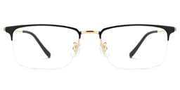 Tamika Rectangle Black Glasses0