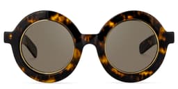 Calhoun Round Yellow Tortoise Glasses13
