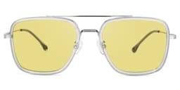 Nayeli Aviator Gray-Silver Glasses6