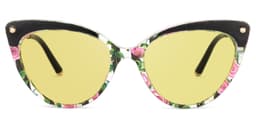 Alivia Cat Eye Pink-Green-Floral Glasses14