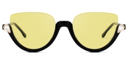 Felicia Cat Eye Black Glasses7