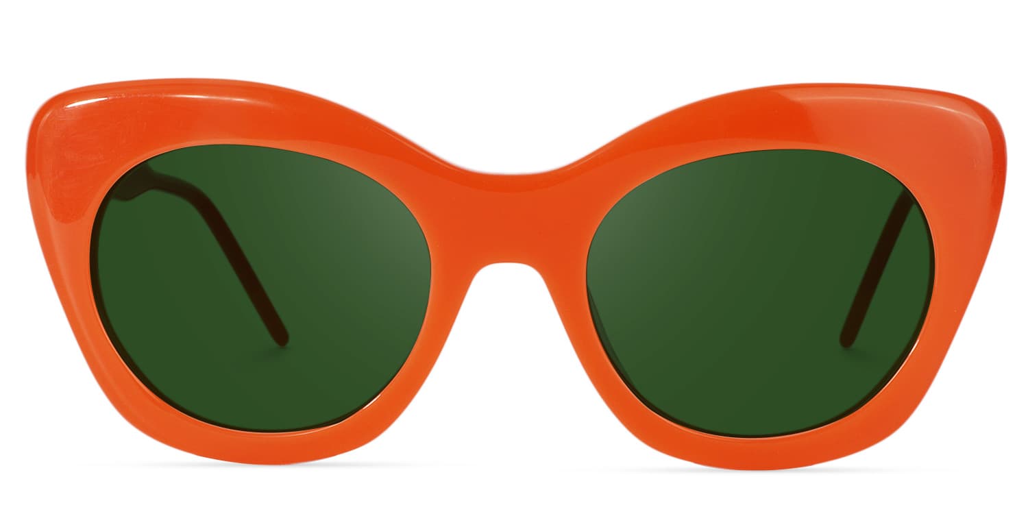 Cat-eye Orange Glasses | Zeelool Glasses8